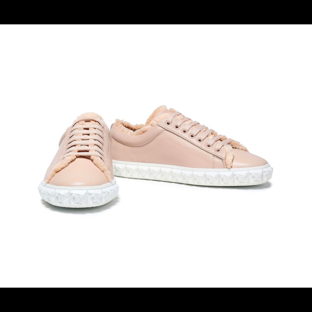Stuart Weitzman Low Top Nude Sneakers